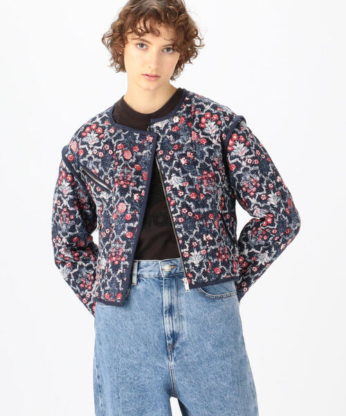 ISABEL MARANT ETOILE MANAE コットンプリント 中綿ジャケット