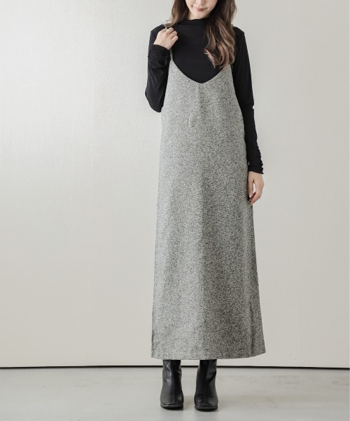 SUGAR BISKET（シュガービスケット）の「Iラインキャミワンピース（ワンピース・レディース・ブラック/ブラウン/ダークグレー/ブラウン系その他/グレー系その他/ブラック系その他/グレー系その他2・M/L）」の5枚目の写真