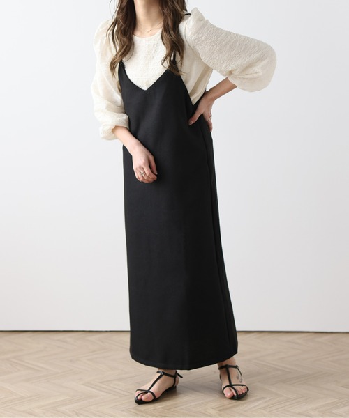 SUGAR BISKET（シュガービスケット）の「Iラインキャミワンピース（ワンピース・レディース・ブラック/ブラウン/ダークグレー/ブラウン系その他/グレー系その他/ブラック系その他/グレー系その他2・M/L）」の17枚目の写真