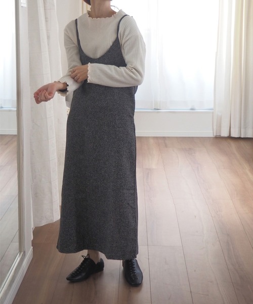 SUGAR BISKET（シュガービスケット）の「Iラインキャミワンピース（ワンピース・レディース・ブラック/ブラウン/ダークグレー/ブラウン系その他/グレー系その他/ブラック系その他/グレー系その他2・M/L）」の10枚目の写真