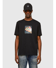 DIESEL | メンズ Tシャツ 半袖 クルーネック プリント(Tシャツ/カットソー)