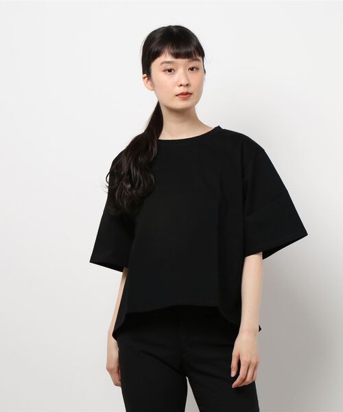 tシャツ MidiUmi  ワイドハーフスリーブプルオーバー レディース MidiUmi tシャツ ワイドハーフスリーブプルオーバー レディース