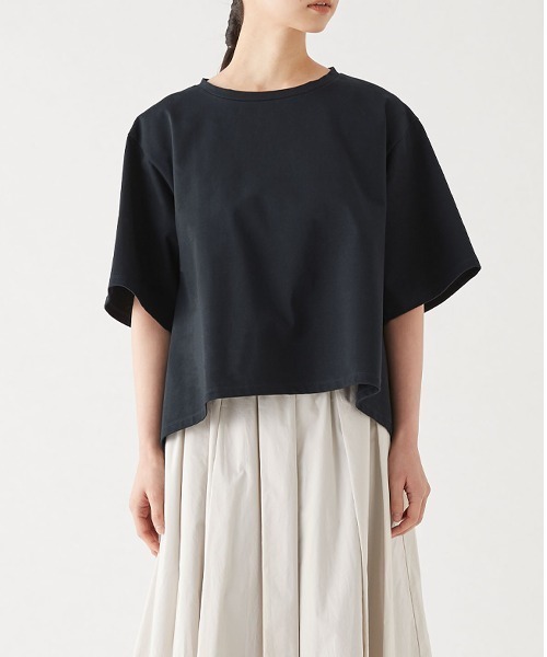 tシャツ MidiUmi  ワイドハーフスリーブプルオーバー レディース MidiUmi tシャツ ワイドハーフスリーブプルオーバー レディース