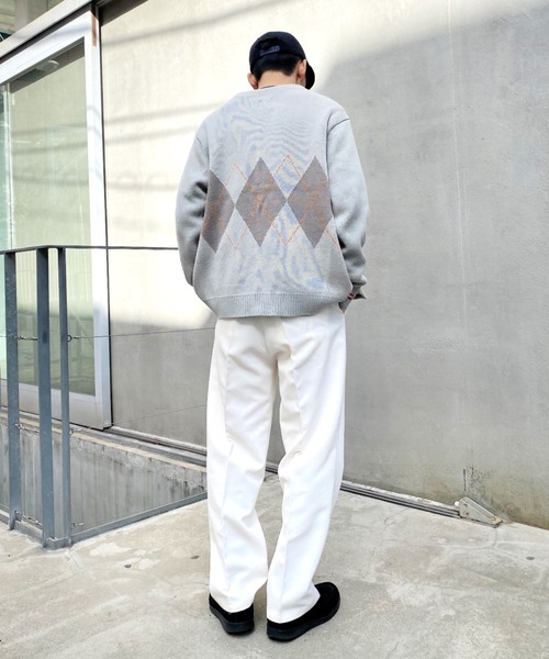 WHO'S WHO gallery（フーズフーギャラリー）の「【KOOKY'N/クーキー】S/S アーガイルカーディガン（カーディガン/ボレロ・メンズ・ブラック/ネイビー/グレー・FREE）」の15枚目の写真