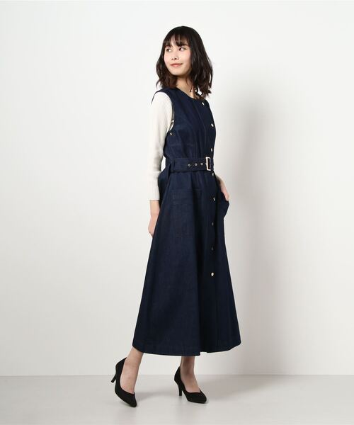 ライトデニム ジレ ワンピース ワンピース Herencia ヘレンチア のファッション通販 Zozotown