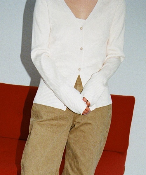 CREDONA（クレドナ）の「ニットアンサンブル（アンサンブル・レディース・ブラック/オートミール/ホワイト系その他・FREE）」の2枚目の写真