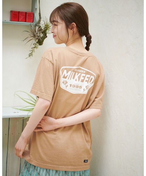 MILKFED.（ミルクフェド）の「S/S TEE ROSE SIGN（Tシャツ/カットソー・レディース・ホワイト/ブラック/ベージュ/オフホワイト/グリーン・ONE SIZE）」の4枚目の写真