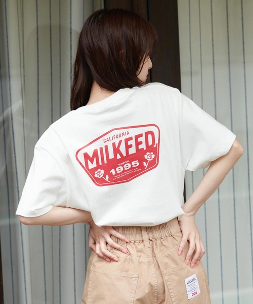 MILKFED.（ミルクフェド）の「S/S TEE ROSE SIGN（Tシャツ/カットソー・レディース・ホワイト/ブラック/ベージュ/オフホワイト/グリーン・ONE SIZE）」の3枚目の写真