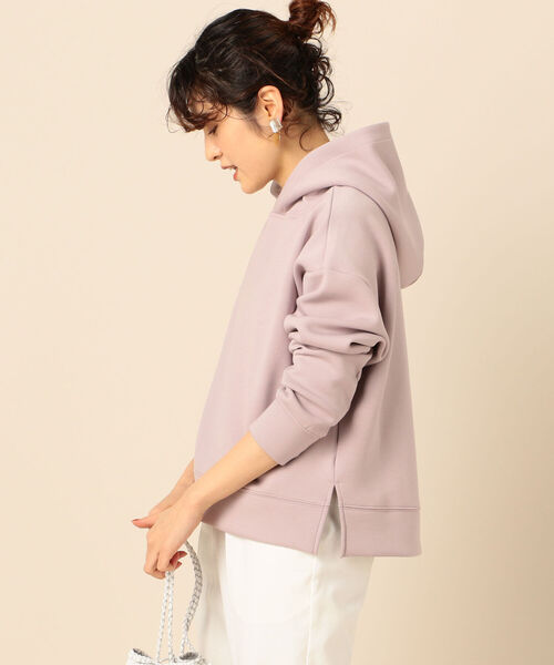 NOLLEY’S（ノーリーズ）の「ダンボールパーカー（パーカー・レディース・グレイッシュベージュ/ブラウン/サックスブルー/ラベンダー・38）」の4枚目の写真