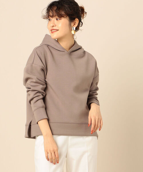 NOLLEY’S（ノーリーズ）の「ダンボールパーカー（パーカー・レディース・グレイッシュベージュ/ブラウン/サックスブルー/ラベンダー・38）」の2枚目の写真