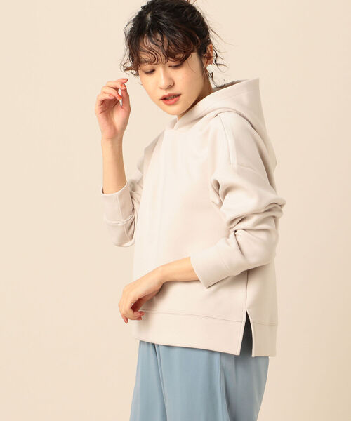 NOLLEY’S（ノーリーズ）の「ダンボールパーカー（パーカー・レディース・グレイッシュベージュ/ブラウン/サックスブルー/ラベンダー・38）」の3枚目の写真