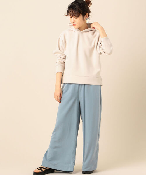 NOLLEY’S（ノーリーズ）の「ダンボールパーカー（パーカー・レディース・グレイッシュベージュ/ブラウン/サックスブルー/ラベンダー・38）」の12枚目の写真