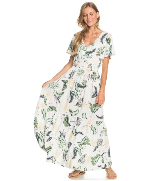 ROXY(ロキシー)の「PARADISE SONG/ロキシー総柄ワンピース(ワンピース・レディース・ホワイト・MEDIUM/SMALL/LARGE)」の7枚目の写真