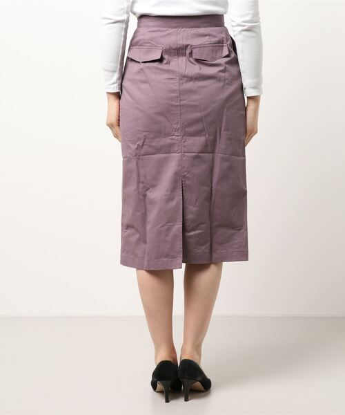 SAISON DE PAPILLON(セゾンドパピヨン)の「【綿100%】Iラインセミタイトスカート(スカート・レディース・パープル/ネイビー/グリーン・S/M/L/XL)」の22枚目の写真