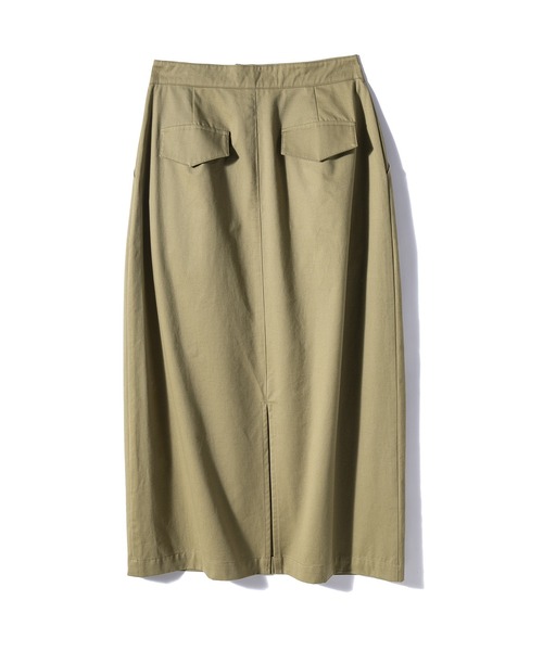 SAISON DE PAPILLON(セゾンドパピヨン)の「【綿100%】Iラインセミタイトスカート(スカート・レディース・パープル/ネイビー/グリーン・S/M/L/XL)」の4枚目の写真