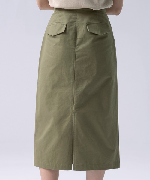 SAISON DE PAPILLON(セゾンドパピヨン)の「【綿100%】Iラインセミタイトスカート(スカート・レディース・パープル/ネイビー/グリーン・S/M/L/XL)」の19枚目の写真