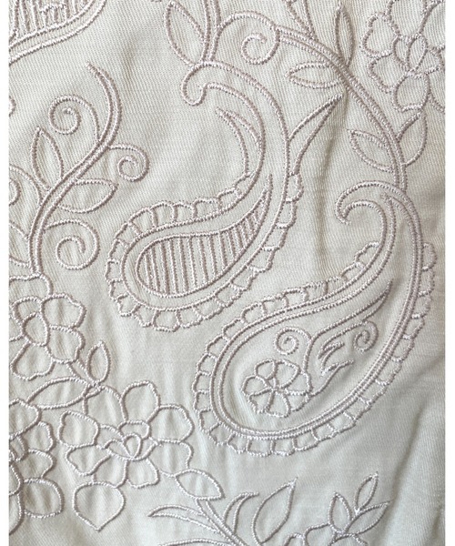 She's Closet（シーズクローゼット）の「刺繍入りバンドカラーチュニックブラウス（チュニック・レディース・オリーブ/アイボリー/ダークブルー・FREE）」の18枚目の写真