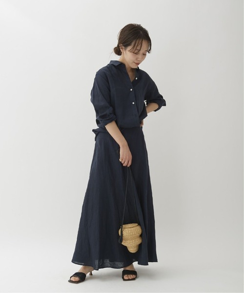 plage（プラージュ）の「コンパクトリネンシャツ3◆（シャツ/ブラウス・レディース・ネイビー・38/36）」の10枚目の写真