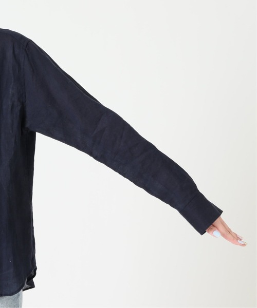 plage（プラージュ）の「コンパクトリネンシャツ3◆（シャツ/ブラウス・レディース・ネイビー・38/36）」の2枚目の写真