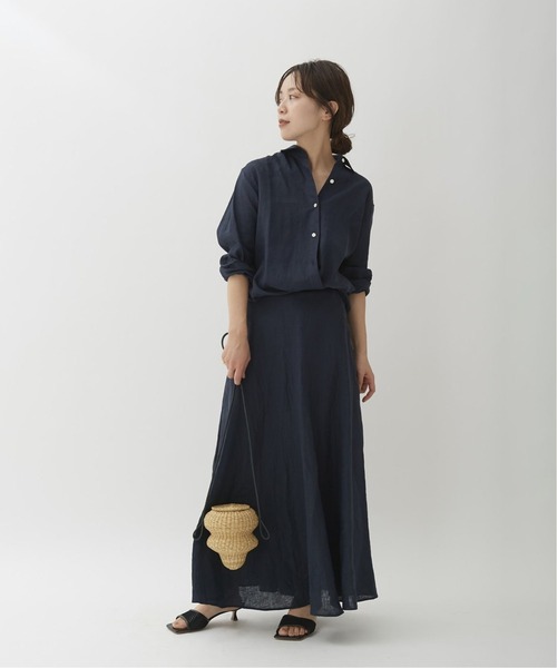 plage（プラージュ）の「コンパクトリネンシャツ3◆（シャツ/ブラウス・レディース・ネイビー・38/36）」の9枚目の写真