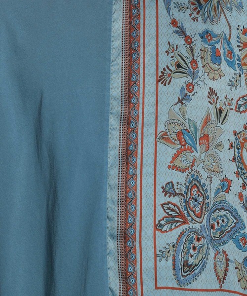 niko and...(ニコアンド)の「バンダナピグメントTシャツ(Tシャツ/カットソー・メンズ・ブルー/スモーク/ダークブルー・MEDIUM/LARGE)」の12枚目の写真