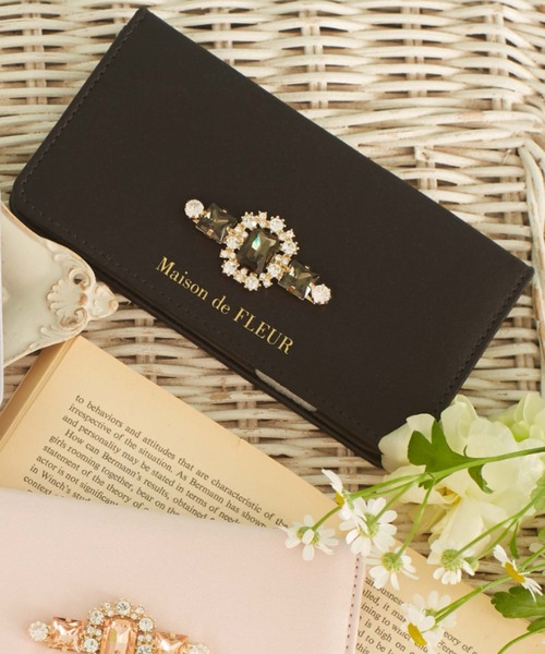 ビジューサテンアイフォン7/8/SEケース