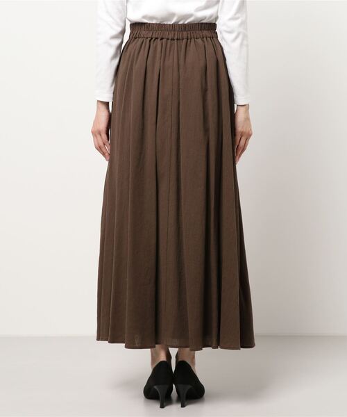 OUTERSUNSET（アウターサンセット）の「washer flare skirt（スカート・レディース・ブラック/ブラウン・FREE）」の5枚目の写真