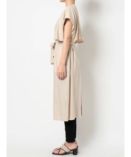MURUA(ムルーア)の「リネンタッチロングベスト(ベスト・レディース・ベージュ/カーキ・FREE)」の11枚目の写真