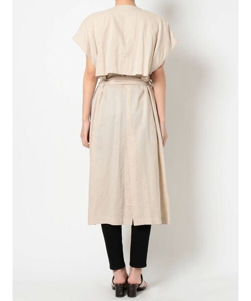 MURUA(ムルーア)の「リネンタッチロングベスト(ベスト・レディース・ベージュ/カーキ・FREE)」の12枚目の写真