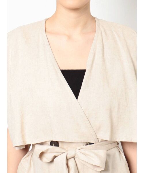 MURUA(ムルーア)の「リネンタッチロングベスト(ベスト・レディース・ベージュ/カーキ・FREE)」の13枚目の写真