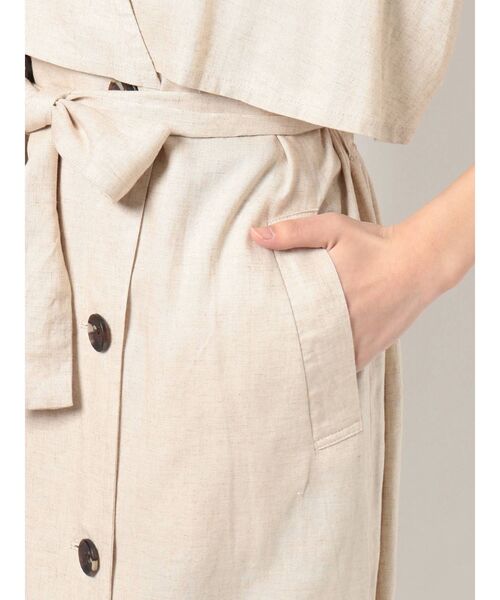MURUA(ムルーア)の「リネンタッチロングベスト(ベスト・レディース・ベージュ/カーキ・FREE)」の15枚目の写真
