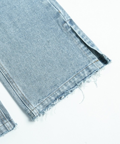 La-gemme(ラジェム)の「サイドスリットデニムパンツ(デニムパンツ・レディース・インディゴブルー/ホワイト/ブラック・M/L)」の19枚目の写真