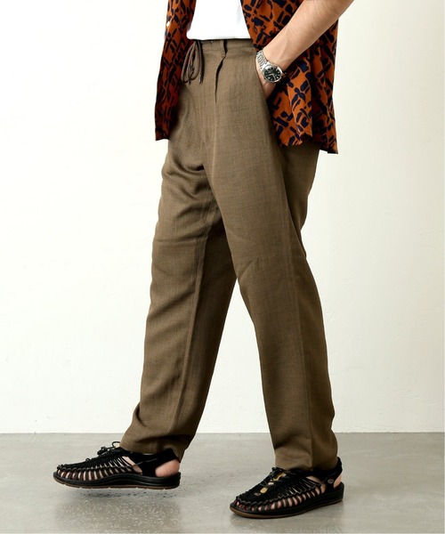 JOURNAL STANDARD(ジャーナルスタンダード)の「【夏パンツ人気NO.1殿堂入りベストセラー】ルージュ ブッチャー 1タック イージーパンツ(スラックス・メンズ・ブラック/ベージュ/ブラウン/カーキ/グリーン/ブラック系その他・SMALL/MEDIUM/LARGE)」の5枚目の写真