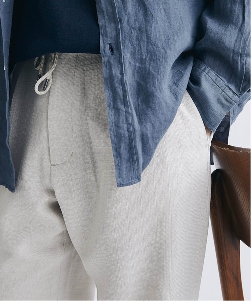 JOURNAL STANDARD(ジャーナルスタンダード)の「【夏パンツ人気NO.1殿堂入りベストセラー】ルージュ ブッチャー 1タック イージーパンツ(スラックス・メンズ・ブラック/ベージュ/ブラウン/カーキ/グリーン/ブラック系その他・SMALL/MEDIUM/LARGE)」の12枚目の写真