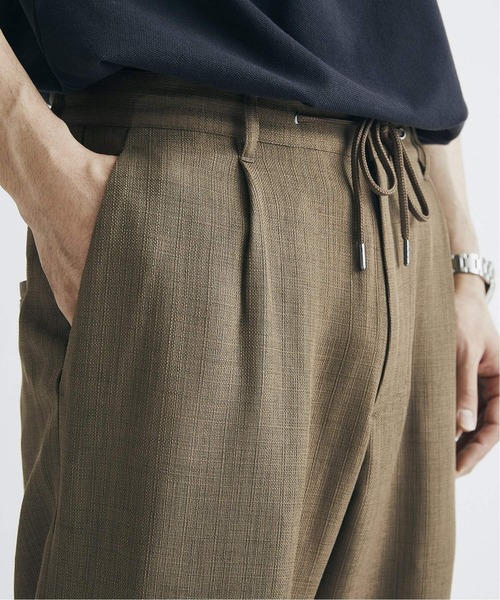 JOURNAL STANDARD(ジャーナルスタンダード)の「【夏パンツ人気NO.1殿堂入りベストセラー】ルージュ ブッチャー 1タック イージーパンツ(スラックス・メンズ・ブラック/ベージュ/ブラウン/カーキ/グリーン/ブラック系その他・SMALL/MEDIUM/LARGE)」の13枚目の写真