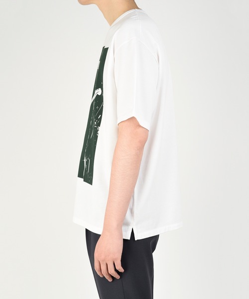 LAD MUSICIAN(ラッドミュージシャン)の「【LAD MUSICIAN×Lui's/ラッド ミュージシャン×ルイス】 フラッグ柄ビッグシルエットTシャツ(Tシャツ/カットソー・メンズ・ホワイト/ブラック/グレイッシュブルー・44/46/42)」の17枚目の写真