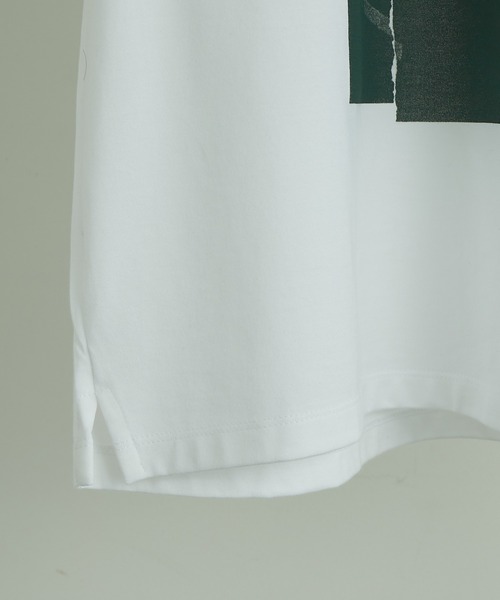 LAD MUSICIAN(ラッドミュージシャン)の「【LAD MUSICIAN×Lui's/ラッド ミュージシャン×ルイス】 フラッグ柄ビッグシルエットTシャツ(Tシャツ/カットソー・メンズ・ホワイト/ブラック/グレイッシュブルー・44/46/42)」の9枚目の写真