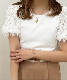 【apres jour clair】異素材ドッキングトップス【ZOZOTOWN限定アイテム】