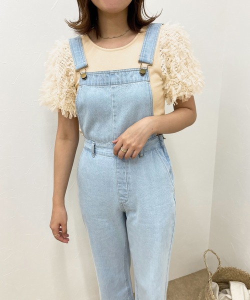 apres jour clair(アプレジュールクレア)の「【apres jour clair】異素材ドッキングトップス【ZOZOTOWN限定アイテム】(Tシャツ/カットソー・レディース・ベージュ/オフホワイト・フリー/X-LARGE)」の9枚目の写真
