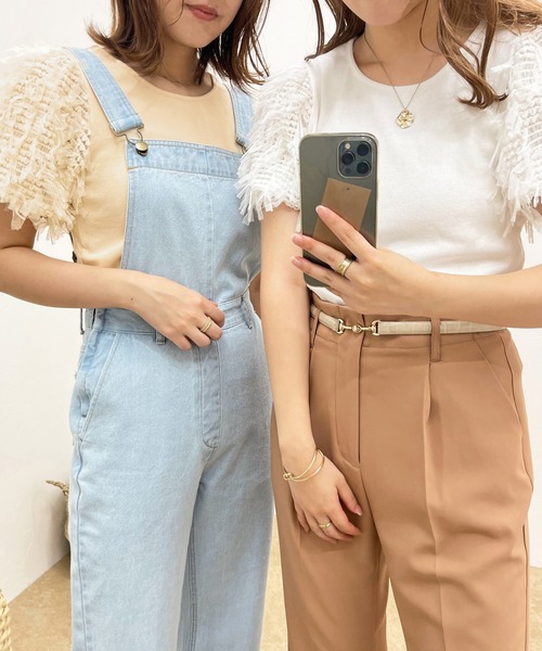 apres jour clair(アプレジュールクレア)の「【apres jour clair】異素材ドッキングトップス【ZOZOTOWN限定アイテム】(Tシャツ/カットソー・レディース・ベージュ/オフホワイト・フリー/X-LARGE)」の15枚目の写真