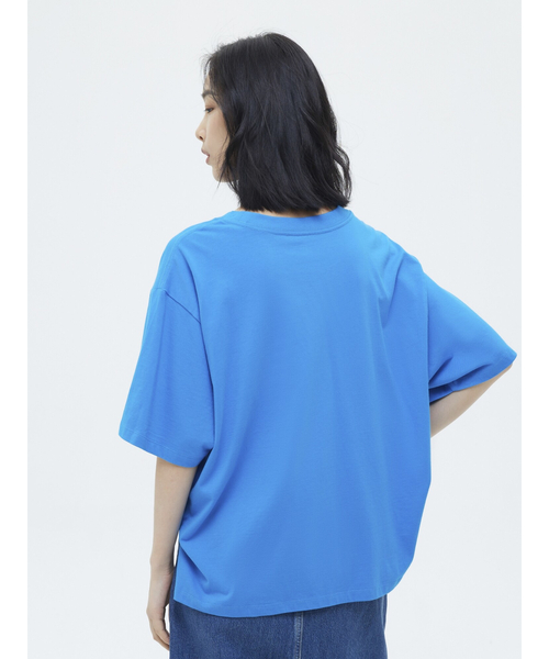 GAP（ギャップ）の「コットン ドロップショルダー Tシャツ（Tシャツ/カットソー・レディース・イエロー/オレンジ/ブルー/グリーン・S/M/L/XL/XS/XXS）」の12枚目の写真