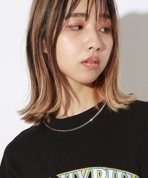 PBLIM(ページボーイリム)の「【PAGEBOYLIM】メタルチョーカー(ネックレス・レディース・シルバー・FREE)」の1枚目の写真