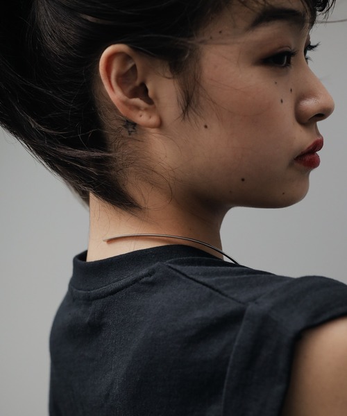 PBLIM(ページボーイリム)の「【PAGEBOYLIM】メタルチョーカー(ネックレス・レディース・シルバー・FREE)」の2枚目の写真