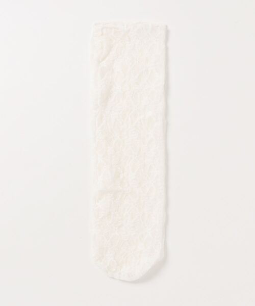 c.u.l（シーユーエル）の「【c.u.l】ラッセルレースソックス cula200（ソックス/靴下・レディース・ホワイト/ブラック/ブラウン/ライトベージュ・FREE）」の21枚目の写真