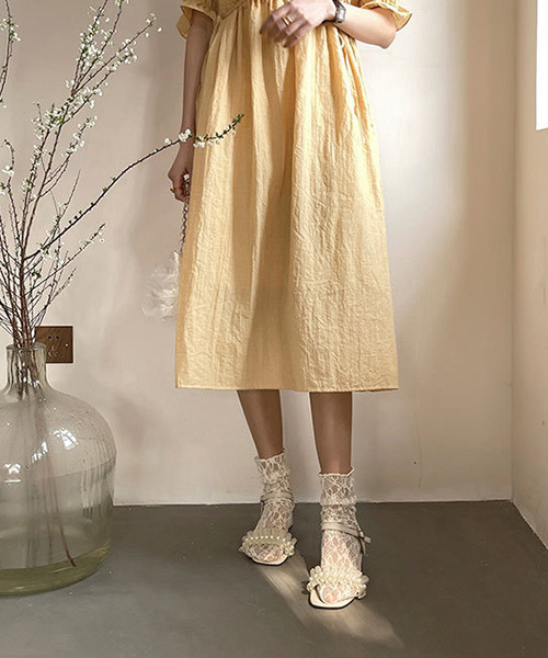 c.u.l（シーユーエル）の「【c.u.l】ラッセルレースソックス cula200（ソックス/靴下・レディース・ホワイト/ブラック/ブラウン/ライトベージュ・FREE）」の7枚目の写真