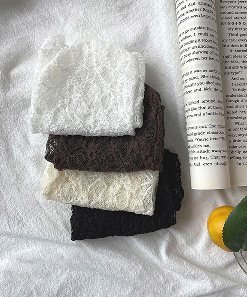 c.u.l（シーユーエル）の「【c.u.l】ラッセルレースソックス cula200（ソックス/靴下・レディース・ホワイト/ブラック/ブラウン/ライトベージュ・FREE）」の16枚目の写真