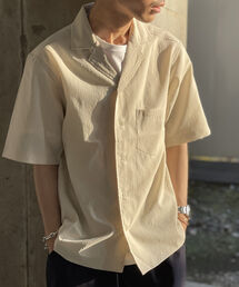 GLOSTER | EVALET QUICK DRY OPEN COLLAR オープンカラーシャツ(シャツ/ブラウス)