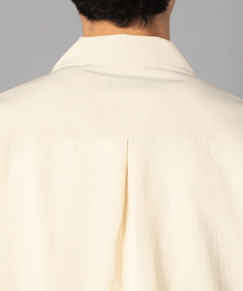 GLOSTER（グロスター）の「EVALET QUICK DRY  オープンカラーシャツ (※シワになりにくい素材を使用！)（シャツ/ブラウス・メンズ・ネイビー/アイボリー/ブラウン・SMALL/MEDIUM/LARGE）」の8枚目の写真