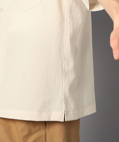 GLOSTER（グロスター）の「EVALET QUICK DRY  オープンカラーシャツ (※シワになりにくい素材を使用！)（シャツ/ブラウス・メンズ・ネイビー/アイボリー/ブラウン・SMALL/MEDIUM/LARGE）」の10枚目の写真