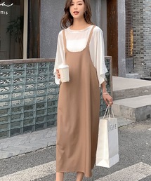 LUGG NAGG | キャミワンピース＆ワイドスリーブシャツセットアップ(ワンピース)